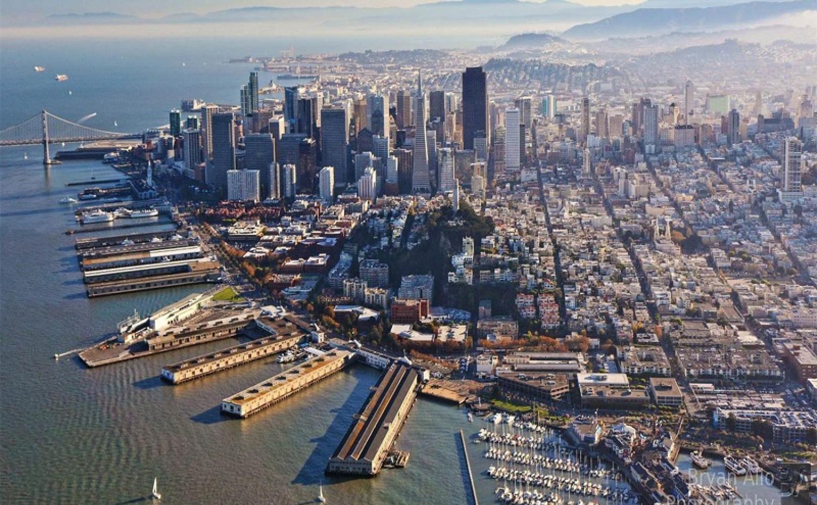 Aerial Photo of San Francisco Embarcadero Historic District