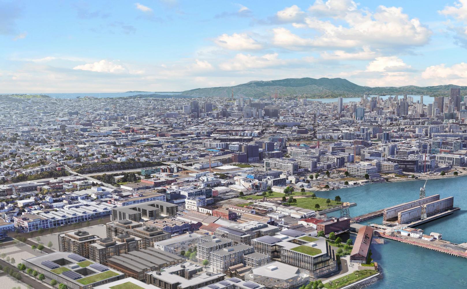 Aerial View of Pier 70