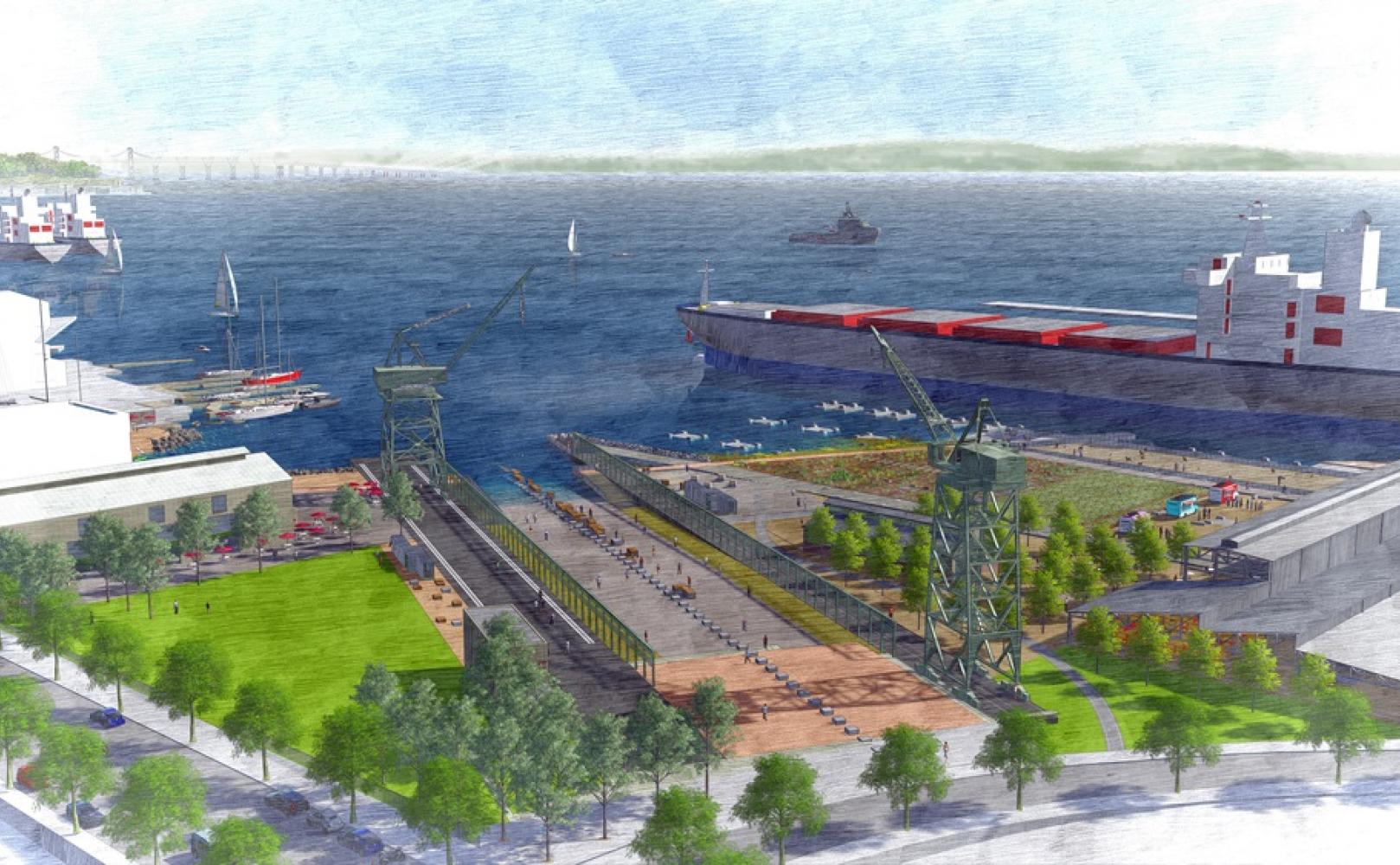 Crane Cove Park rendering