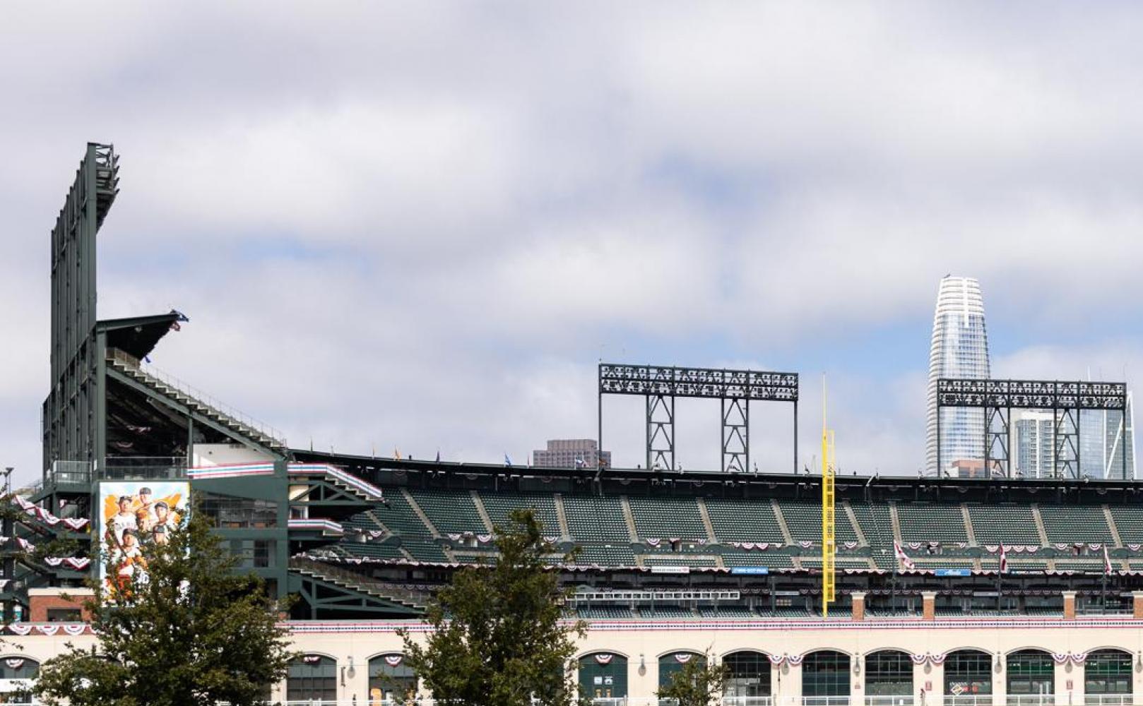 View of the ballpark from China Basin Park