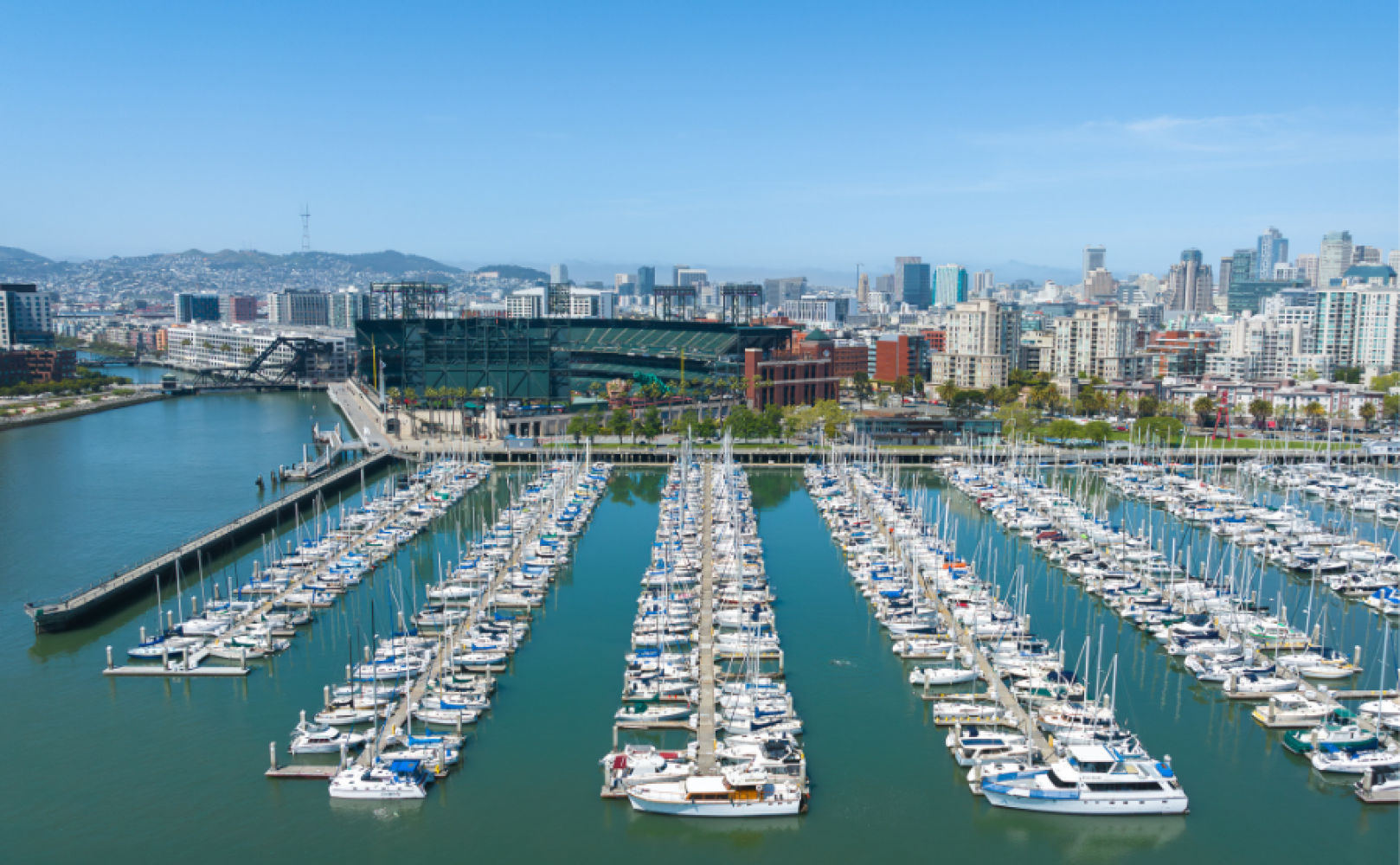 South Beach Harbor and Oracle Park
