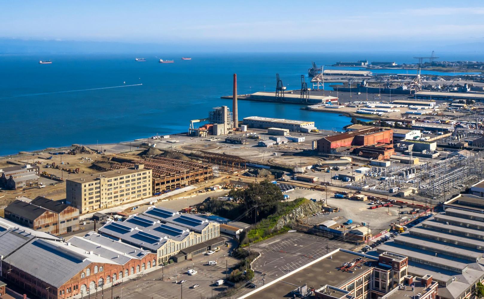 Southern waterfront from Pier 70 to India Basin.