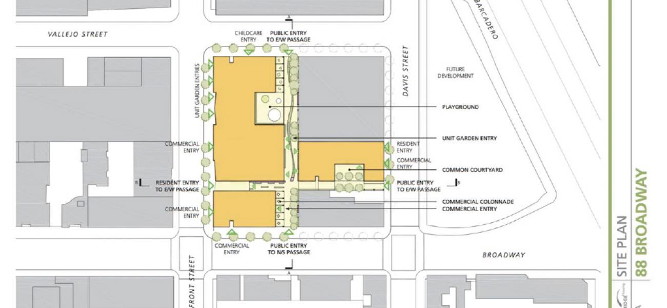 Concept site plan 88 Broadway