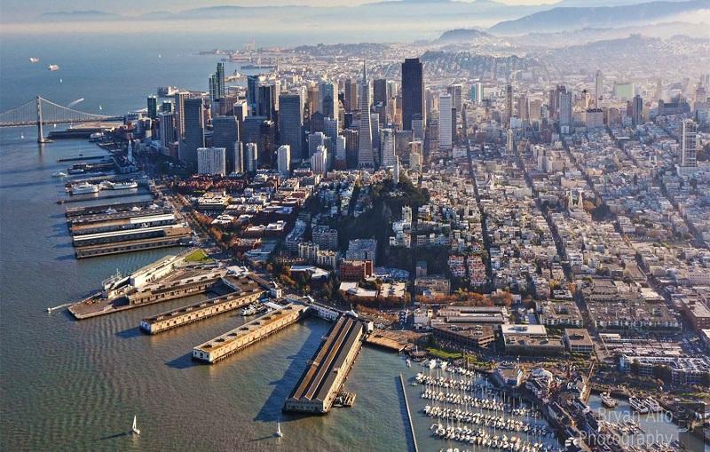 Aerial Photo of San Francisco Embarcadero Historic District
