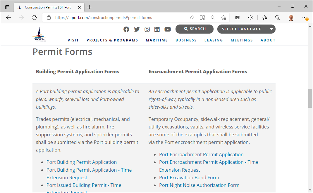 Permit Forms