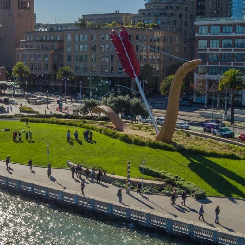 Rincon Park and the Embarcadero Seawall