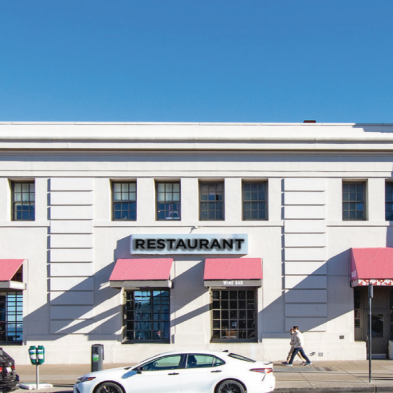 Outside of Pier 33 1/2 retail space